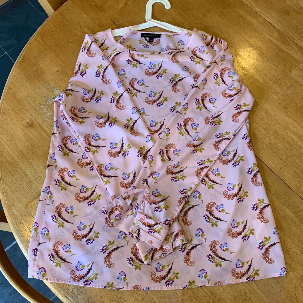banana republic blouse.